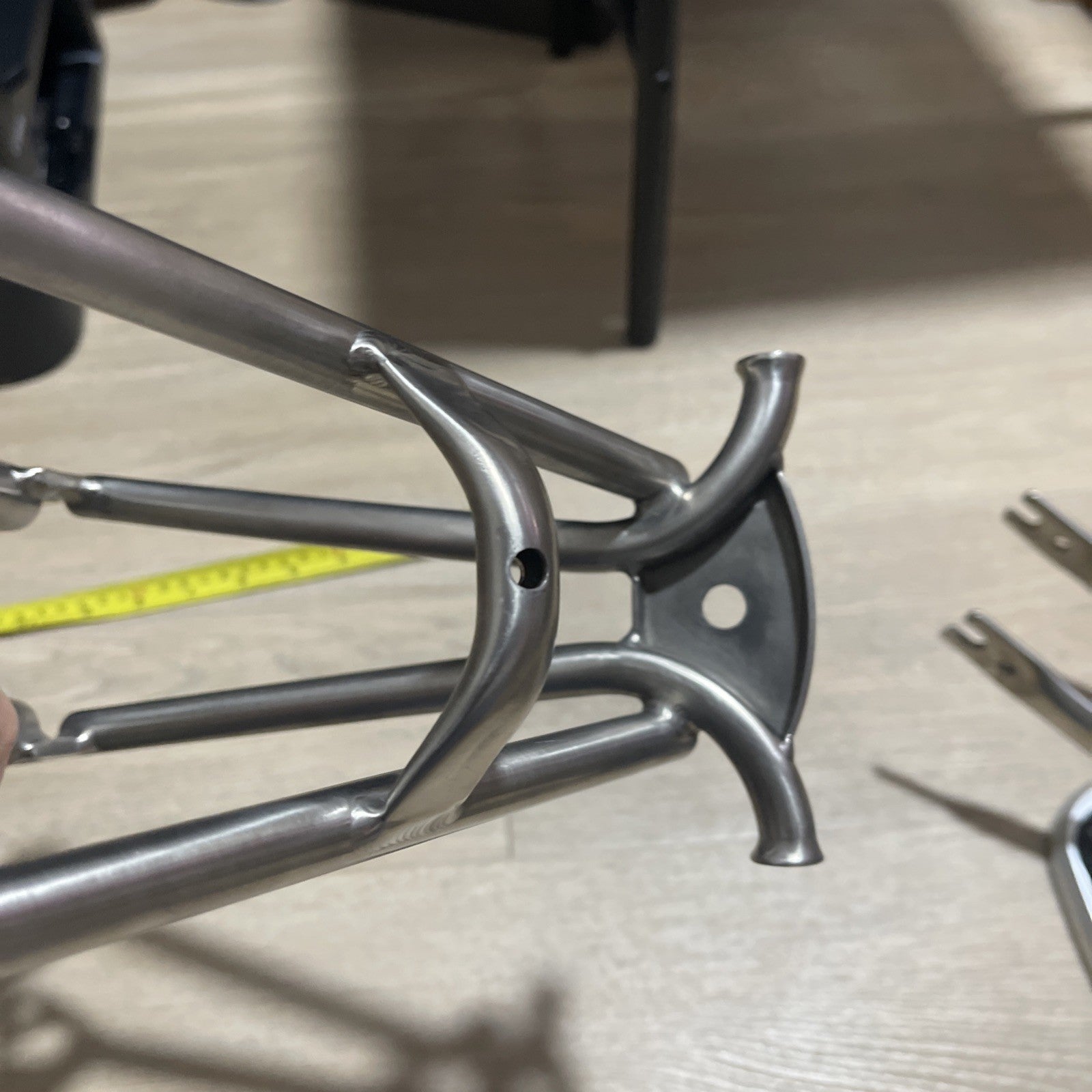 TITANIUM Brompton Rear Triangle + Fork Black SuperLight  Worldwide