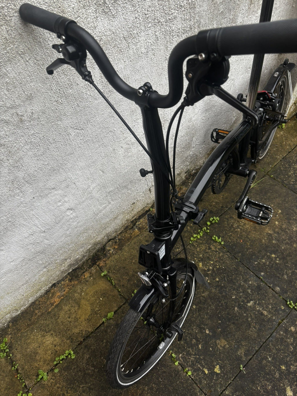Brompton C Line Urban M2L 2-Speed Folding Bike Black 2022 Extended Seatpost