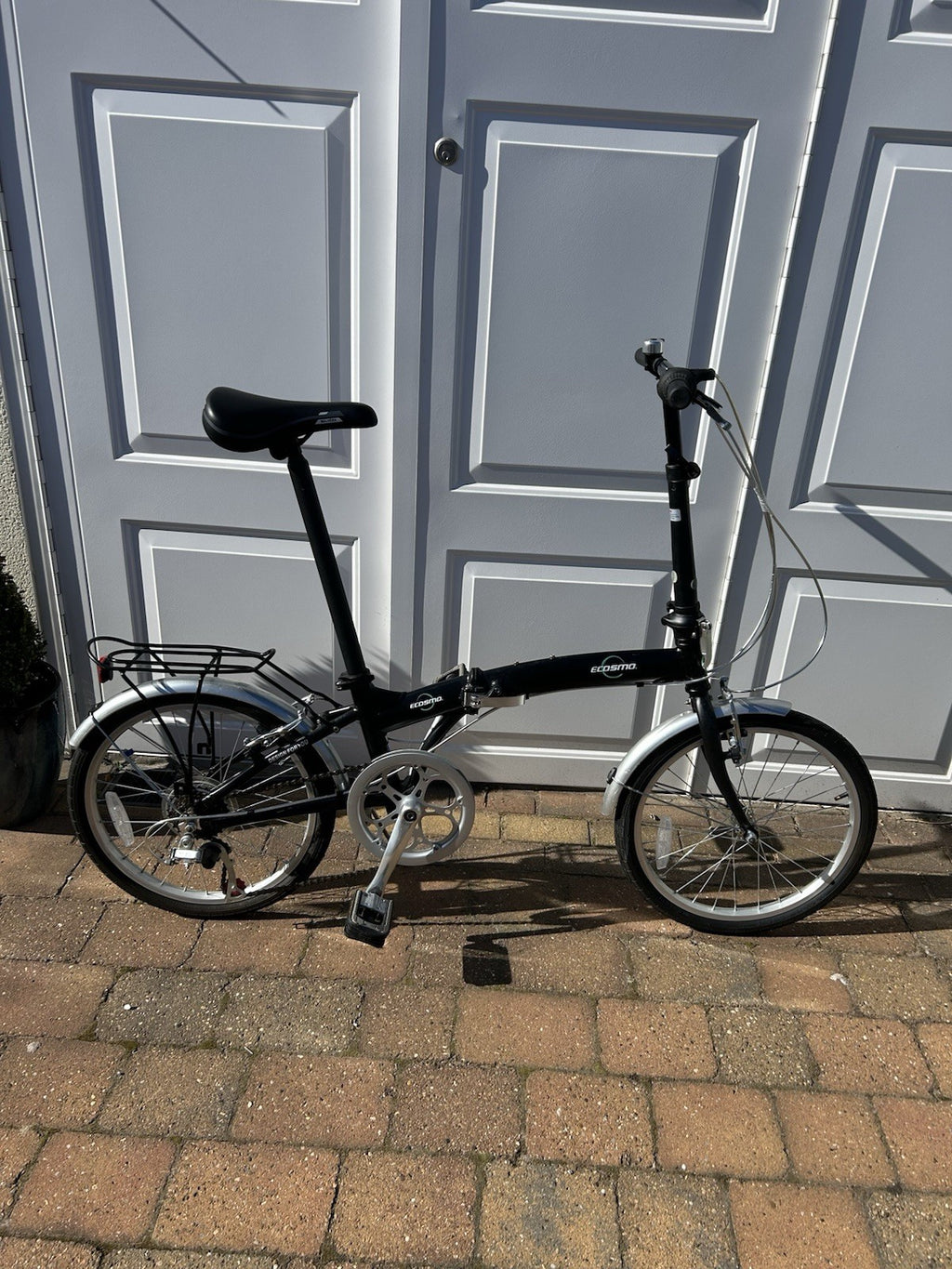 Ecosmo 20AF09BL 20" Wheel 12kg Lightweight Alloy Folding City Bicycle - Black