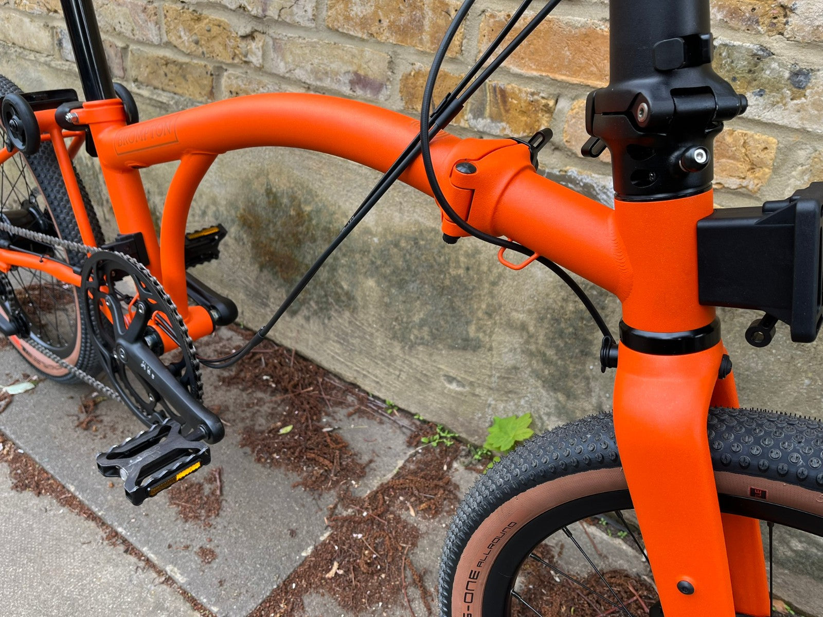 Brompton G Line Medium 8 speed Alfine Adventure Orange Gravel Folding Bike