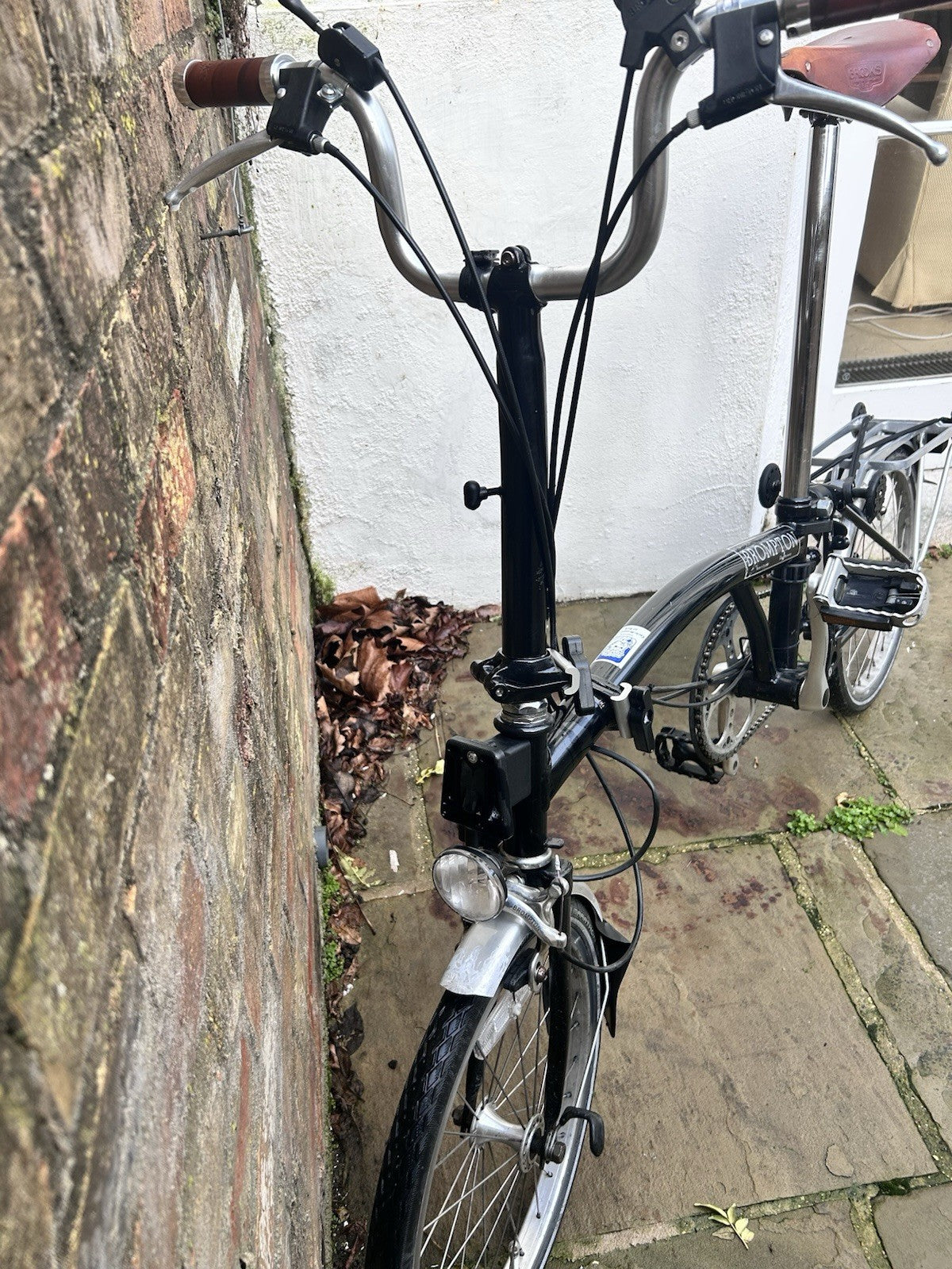 Brompton Folding Bike – 3 Speed – With Rack & Brooks Saddle – Good Condition