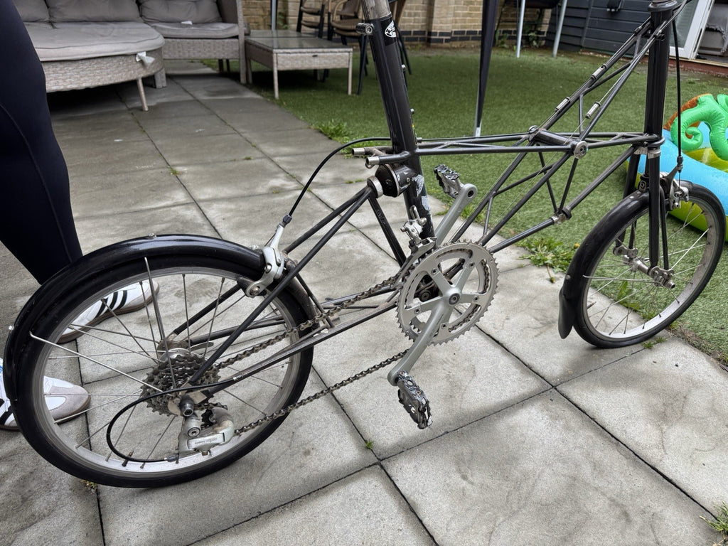 Moulton Jubilee Folding Bike 1978 Vintage 20in 18in 8-Speed Drop Bar Black