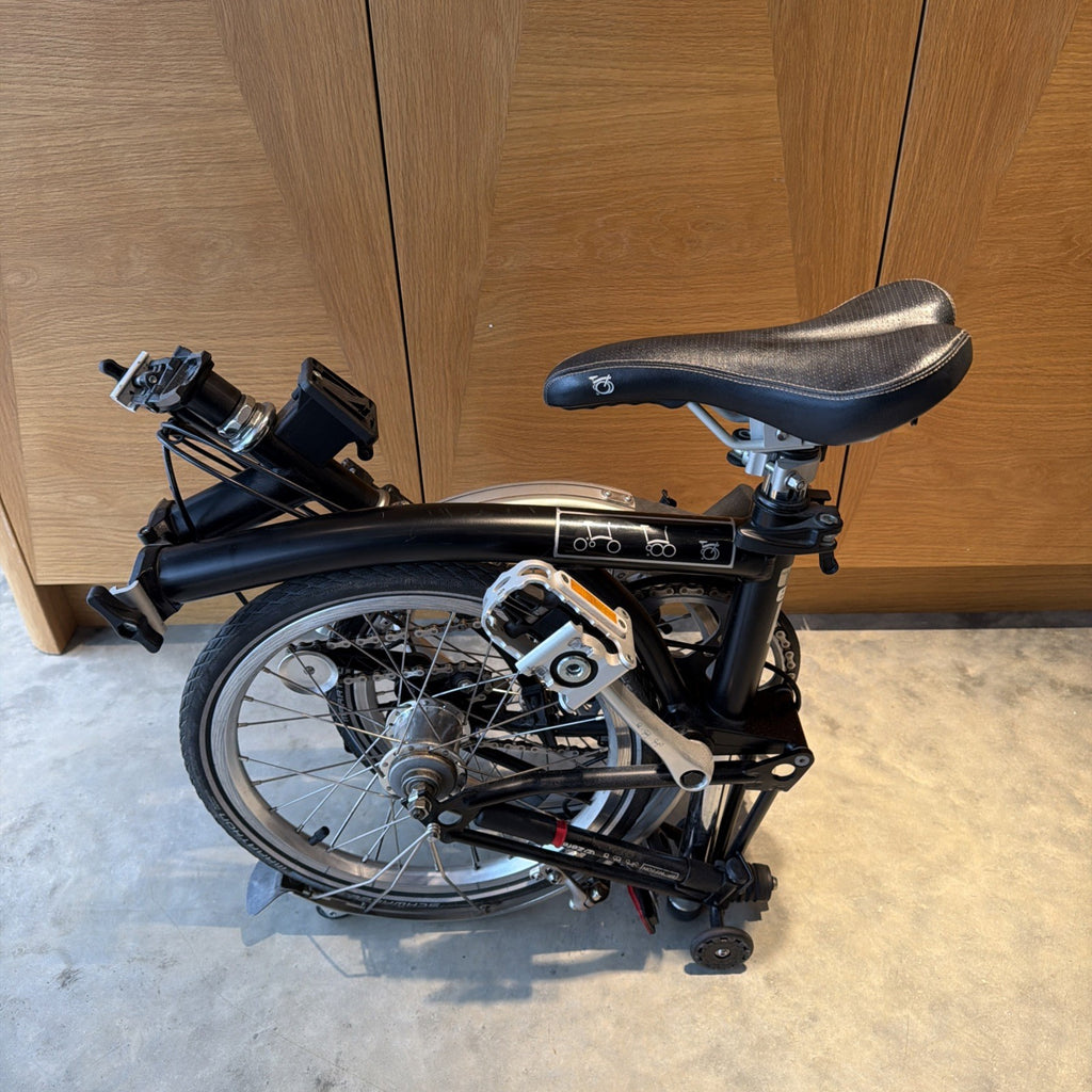 Brompton M3L folding bicycle in Satin Black - New Test Ridden Condition