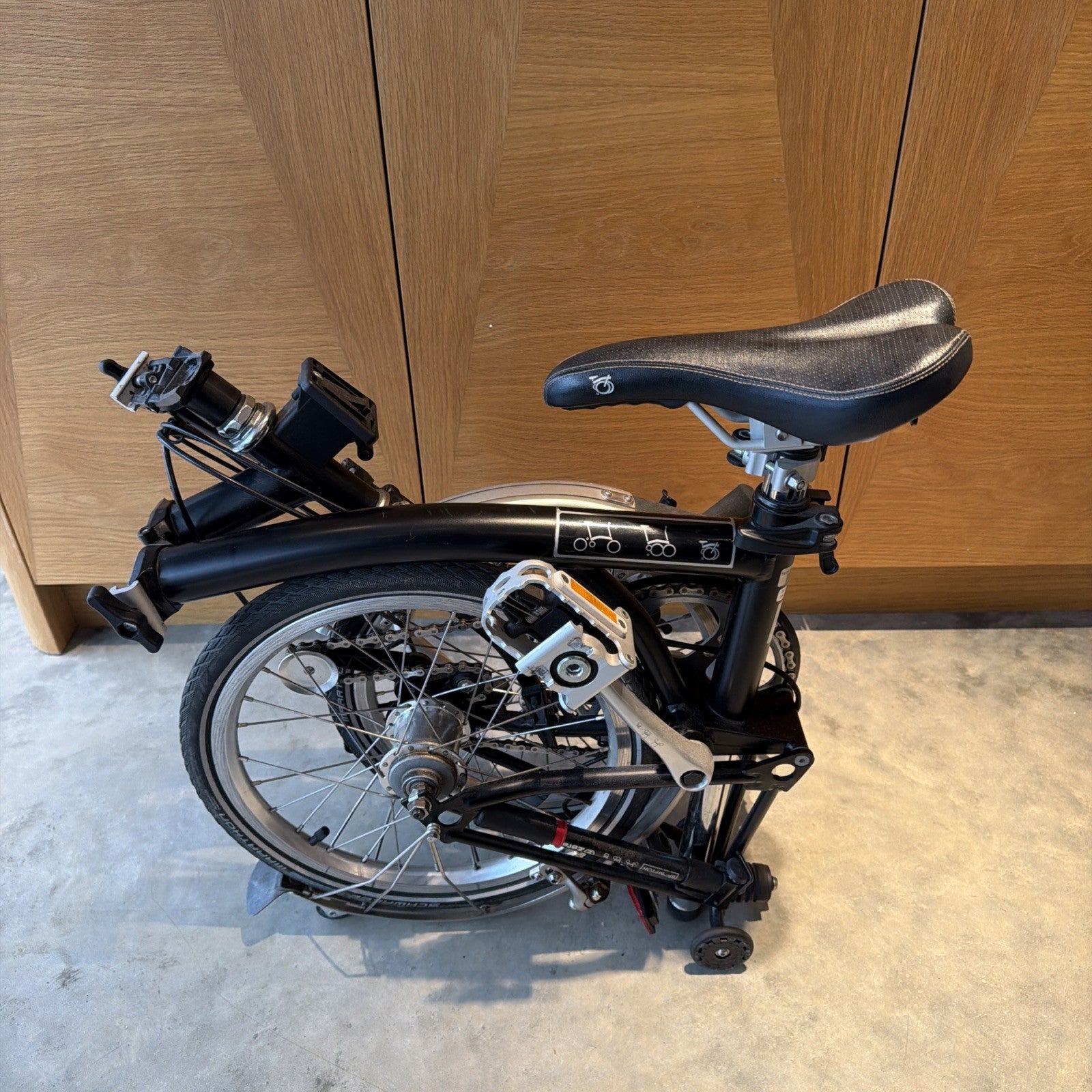 Brompton M3L folding bicycle in Satin Black - New Test Ridden Condition