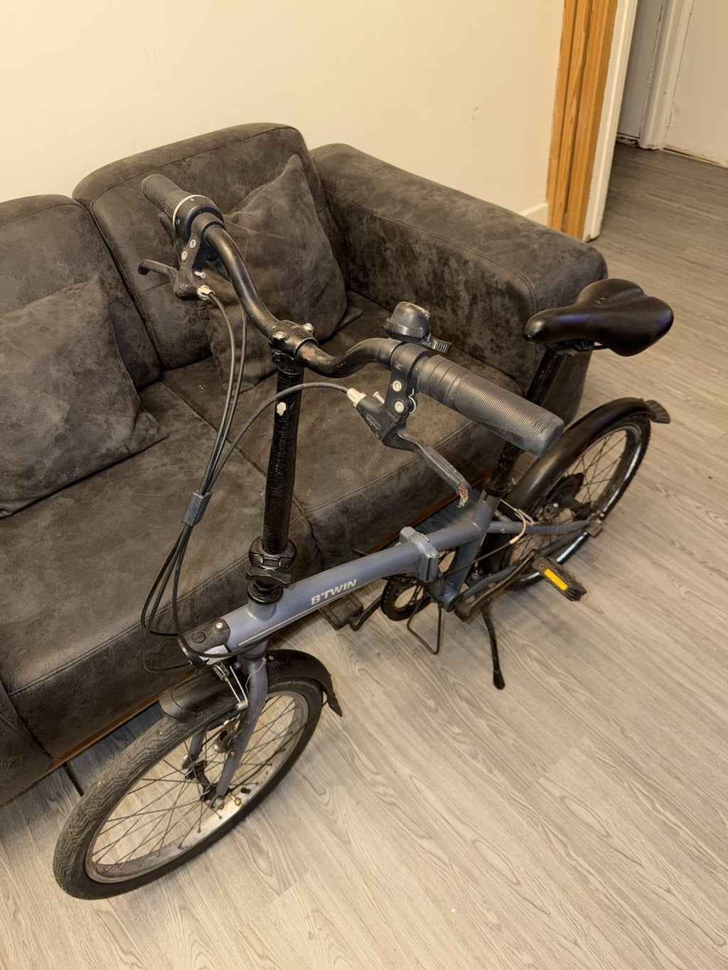BTWIN Tilt 120 Grey Folding Bike