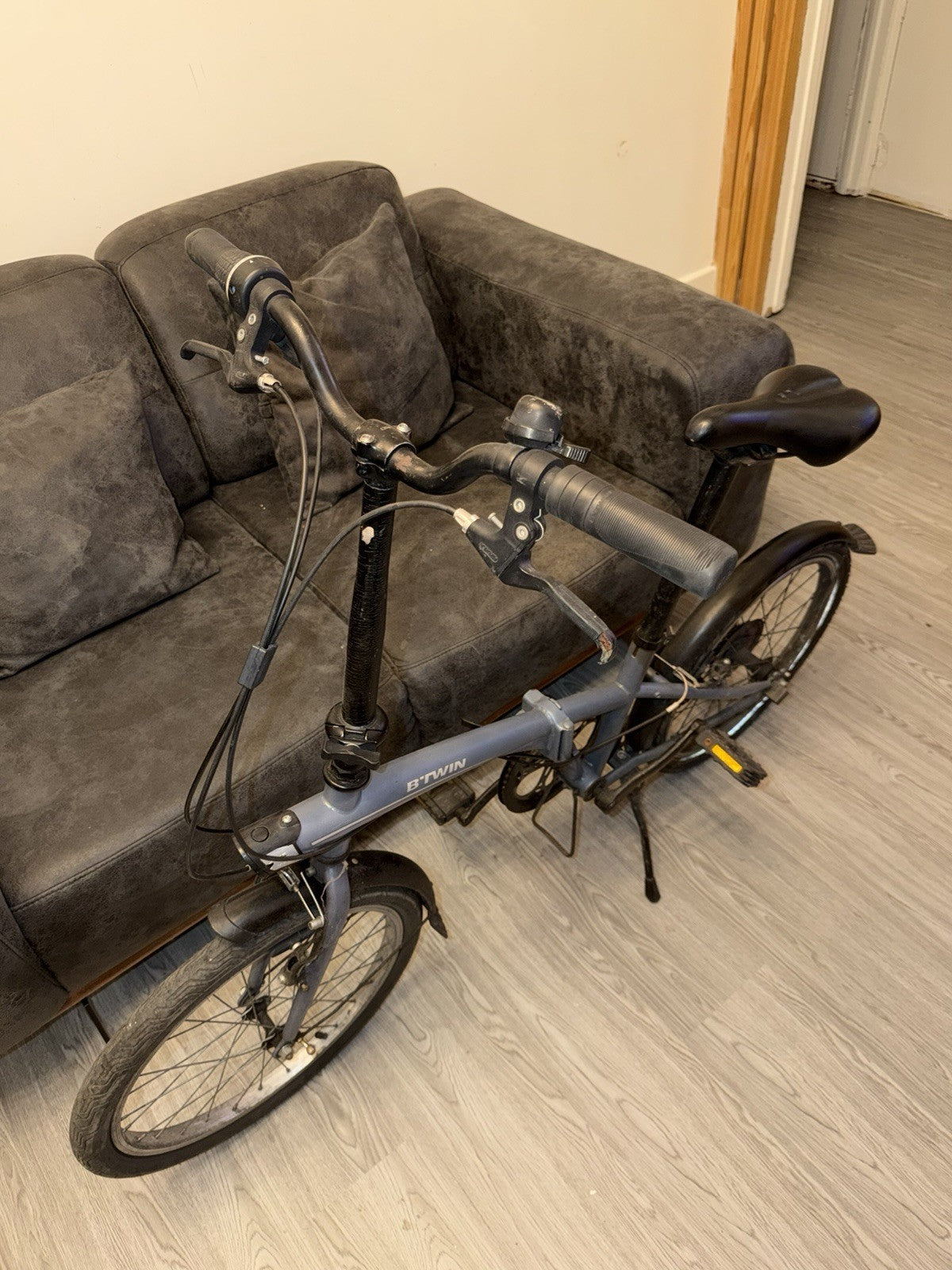 BTWIN Tilt 120 Grey Folding Bike