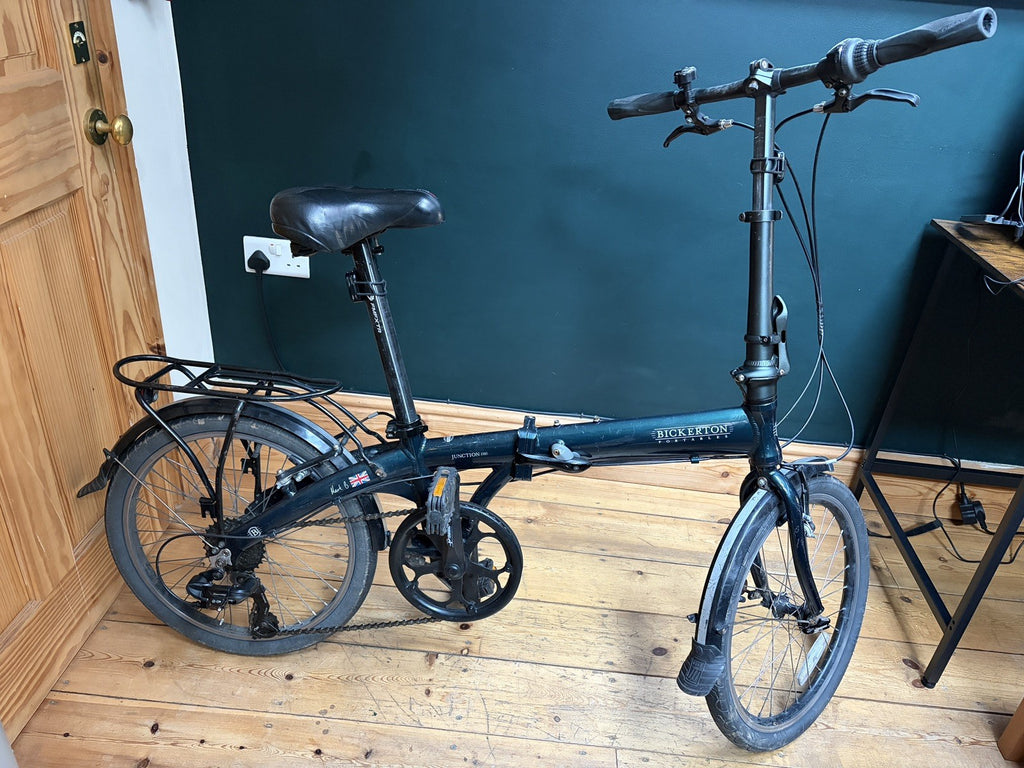 Bickerton Portable Junction 1507 Folding Bicycle in Green, Fully Working