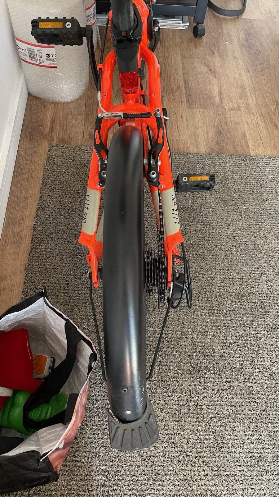 Decathlon Tilt 500 Folding Bike Bright Orange Very Good  Condition