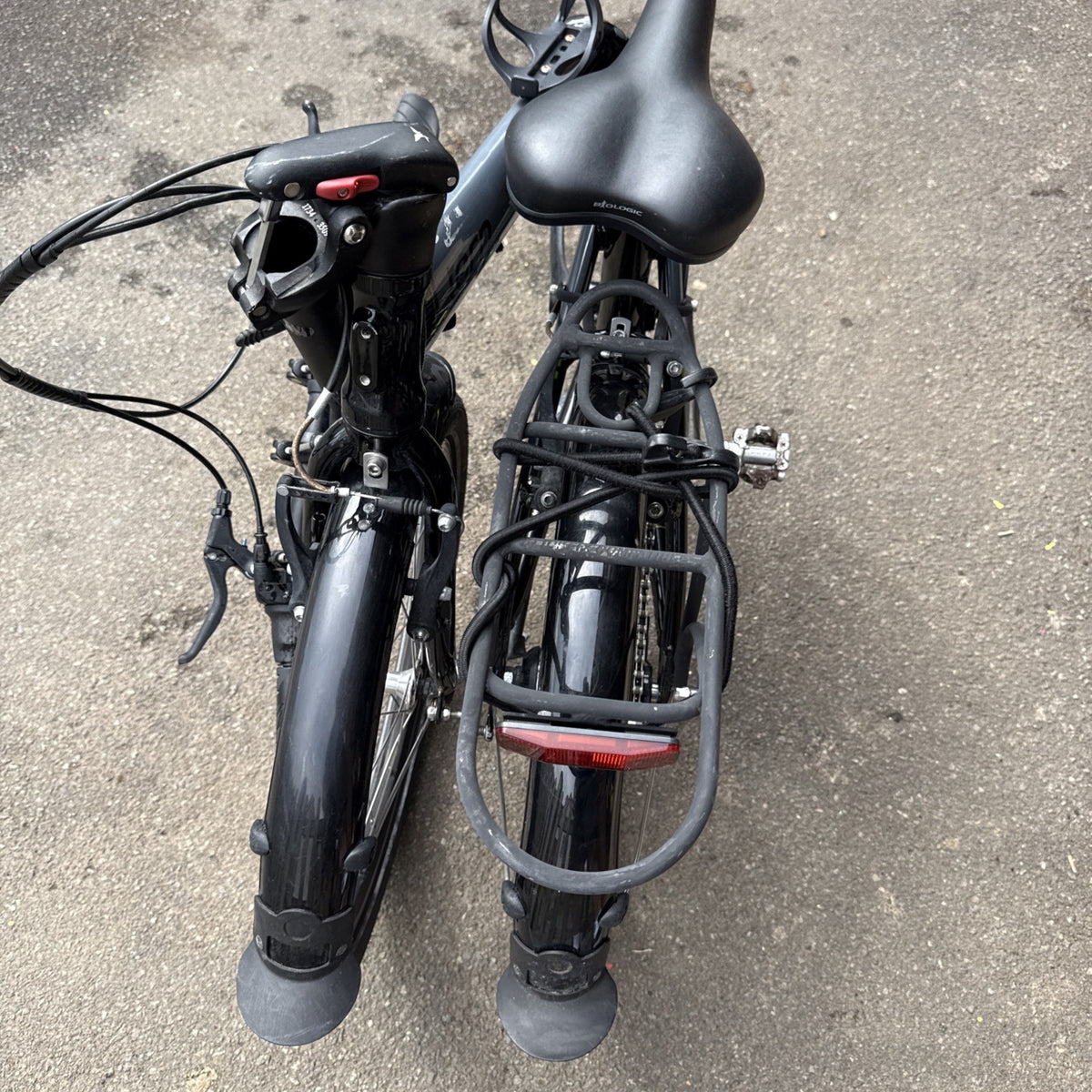 Tern Link D7i  Folding Bike 7-Speed V-Brakes Rack Mudguards Black/Grey