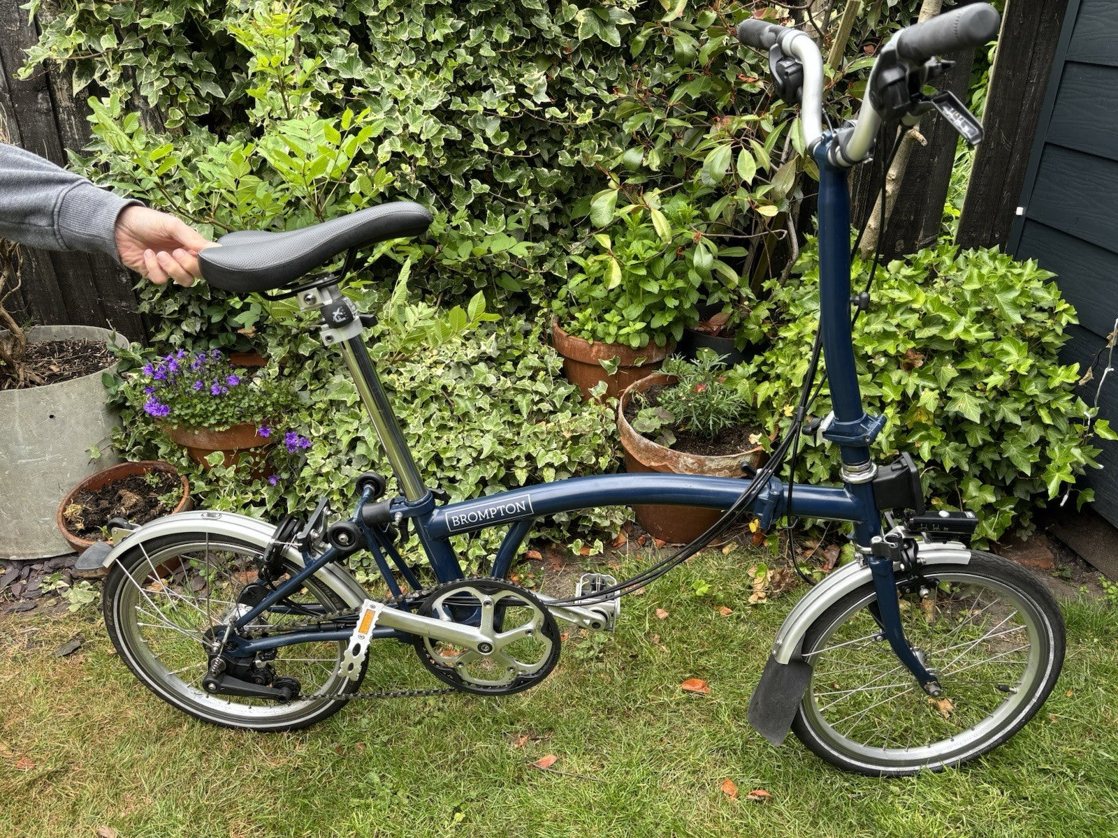 Brompton C-Line Explore 2021 6 Speed – Petroleum Blue – M Handlebars – London