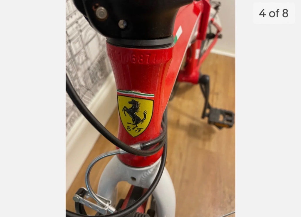 Rare collectible Ferrari scuderia fold up city bike
