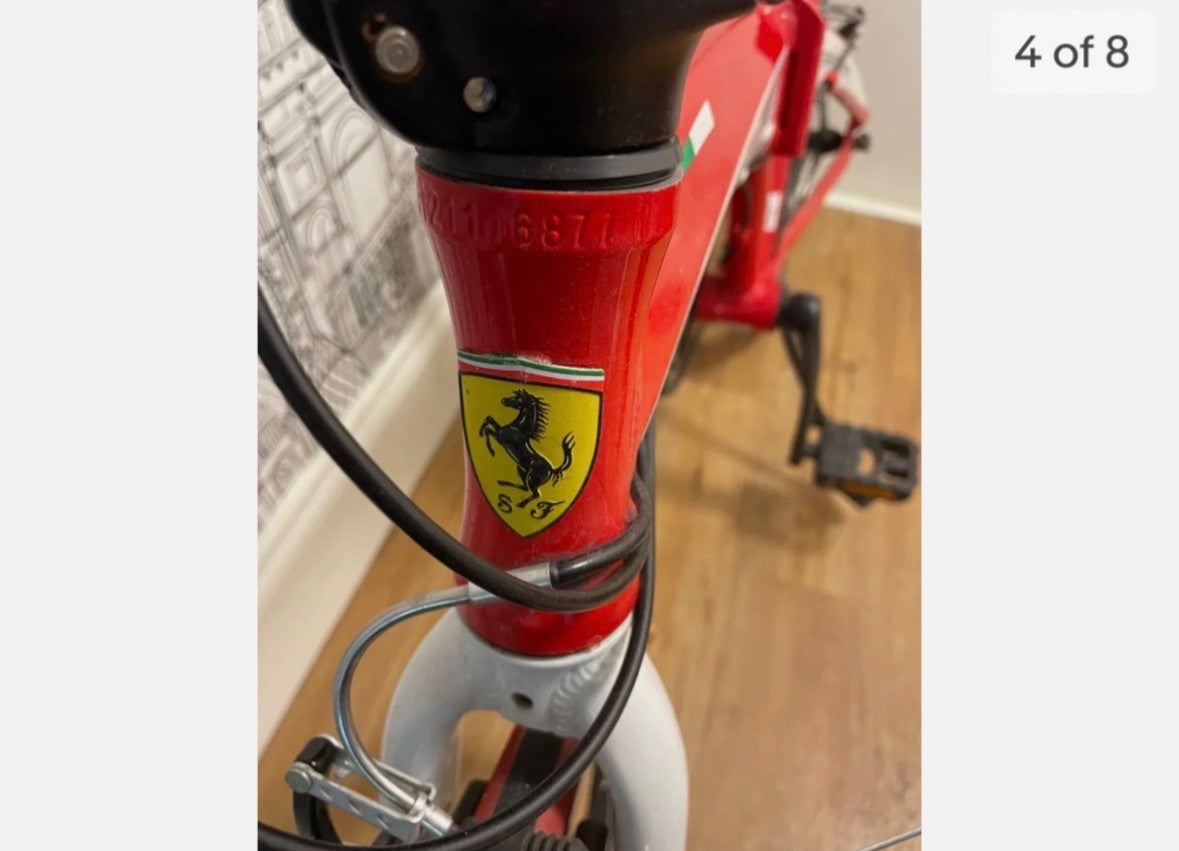 Rare collectible Ferrari scuderia fold up city bike