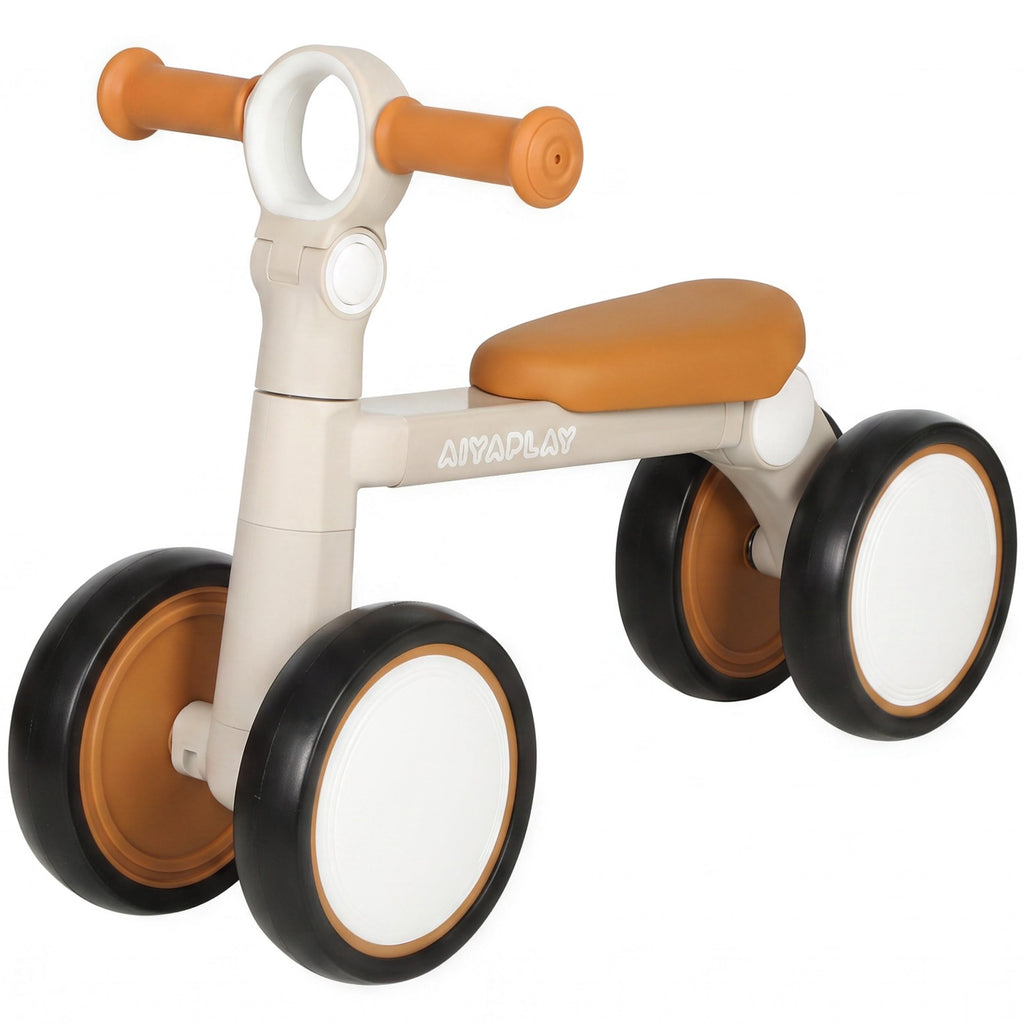 Balance Bike, Lightweight and Foldable Toddler Bike for 1-2 Years, Cream White