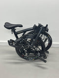 Litepro R20 Brompton Style Folding Bike 20inch 9 Speed - M bar - Titanium Colour