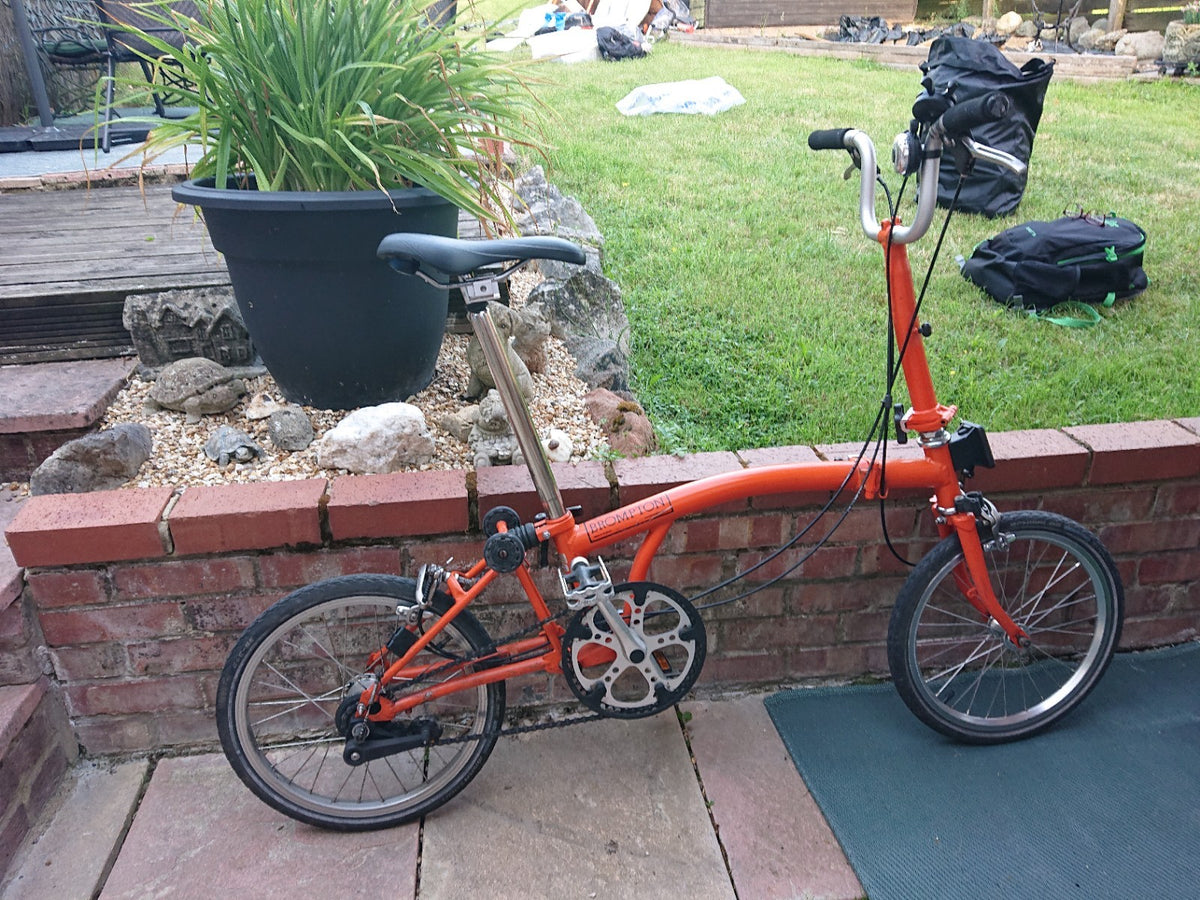 brompton folding bike 3 speed