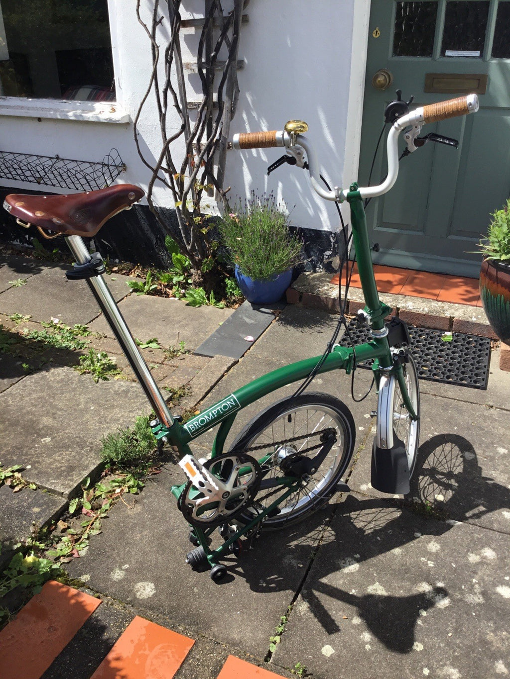 Brompton M3 folding bike 3 speed Racing Green
