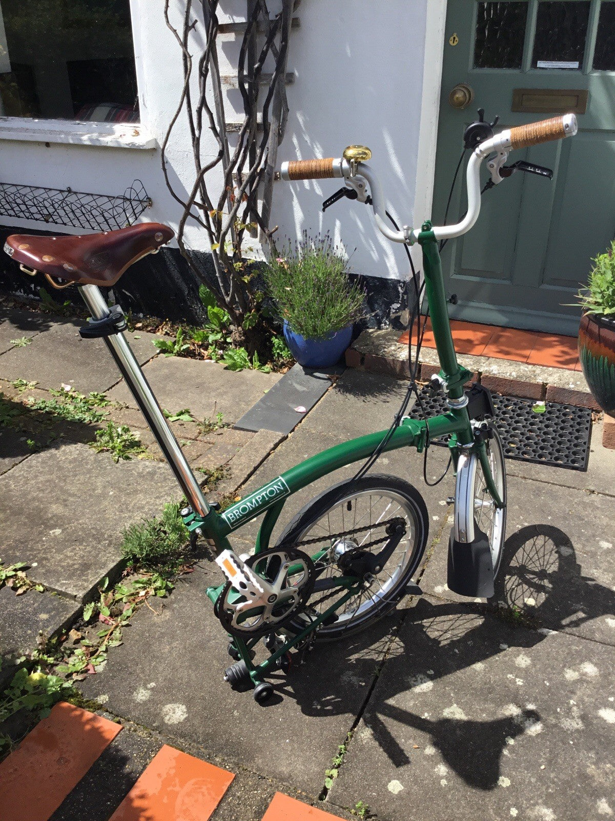 Brompton M3 folding bike 3 speed Racing Green