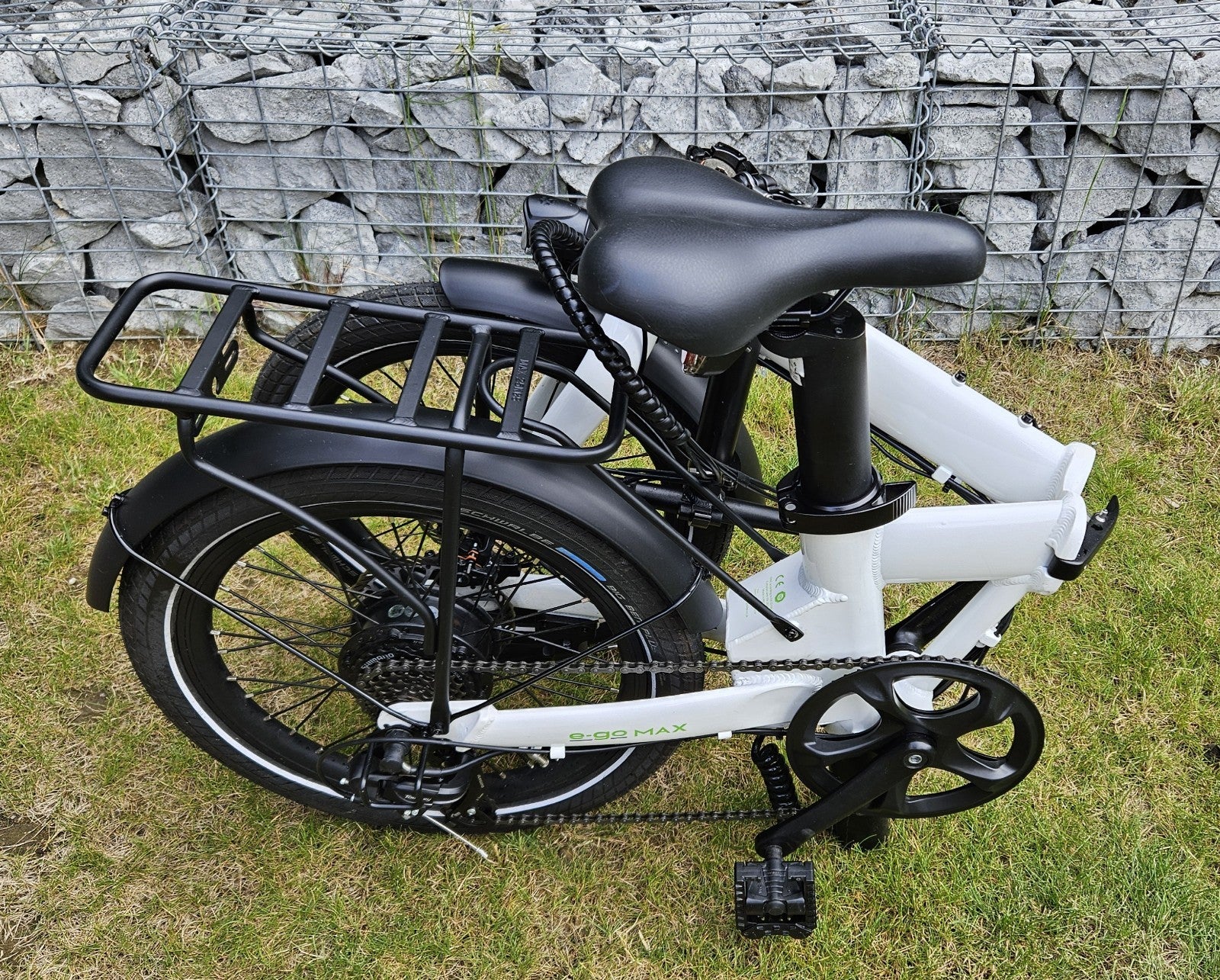 E-Go Max Folding Bike (White) 20 Inch Wheels 250W Including Storage Bag