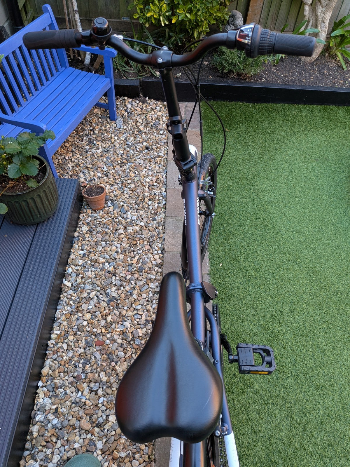 BTWIN Tilt 500 Folding Bike 20-inch Blue Great Condition