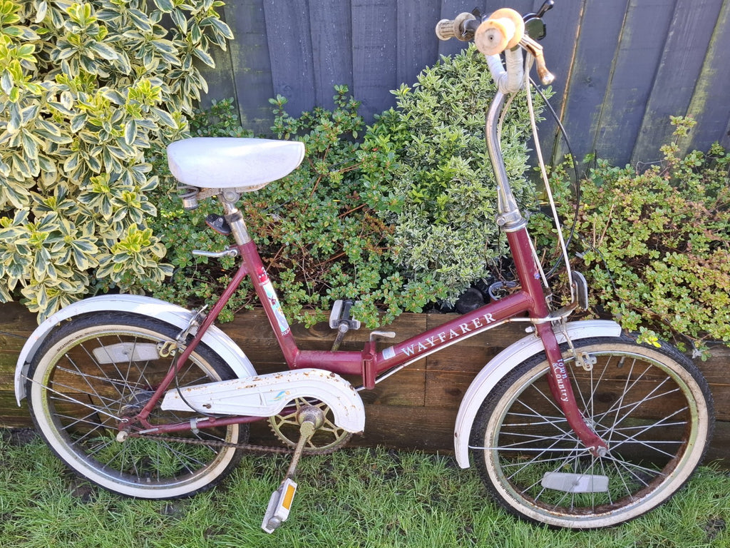 Apollo Wayfarer 1980s Vintage Folding Bike Town and City 20-inch Wheels