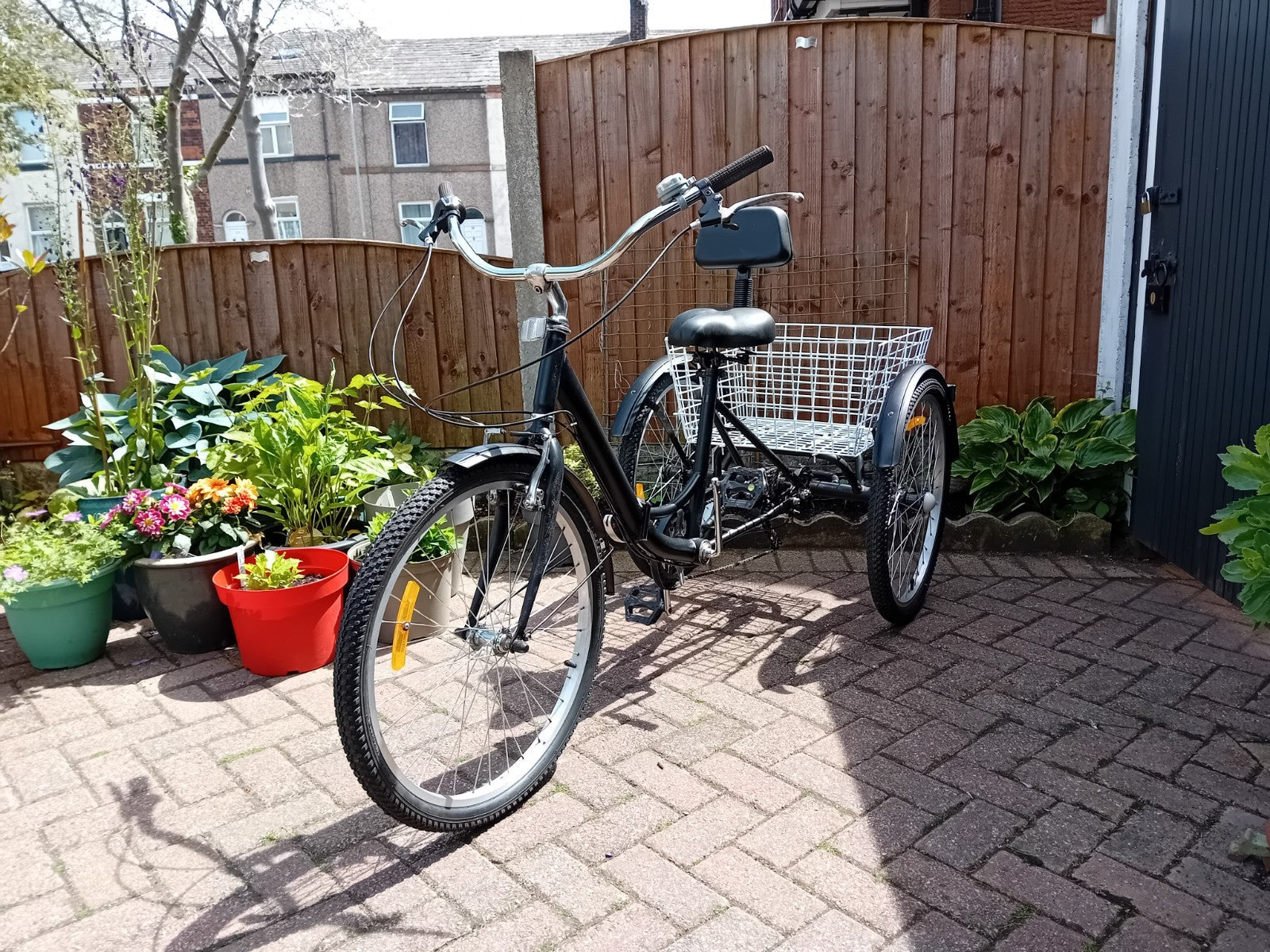 Folding Tricycle Bike adult size 24 inch wheel folding.