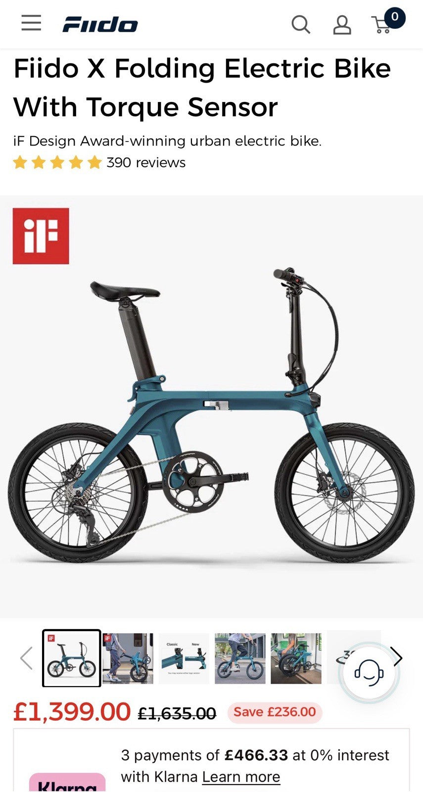 Fiido X City Folding Bike | 2022 | RRP £1,399
