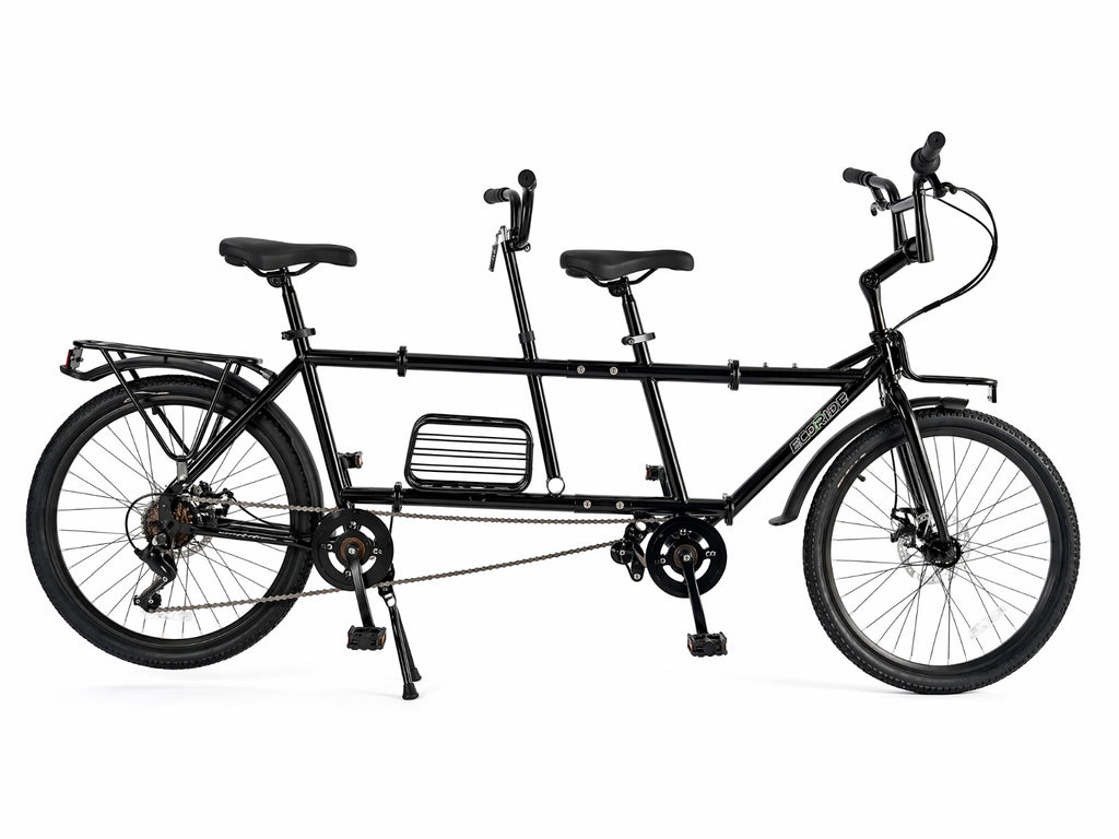 Ecosmo 24" Wheel New 3-Way Folding Steel Tandem Bicycle Bike 7 Speeds - 24TF03