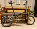 Brompton Folding Bike Black/Silver 16in Wheels Mudguards Reflectors