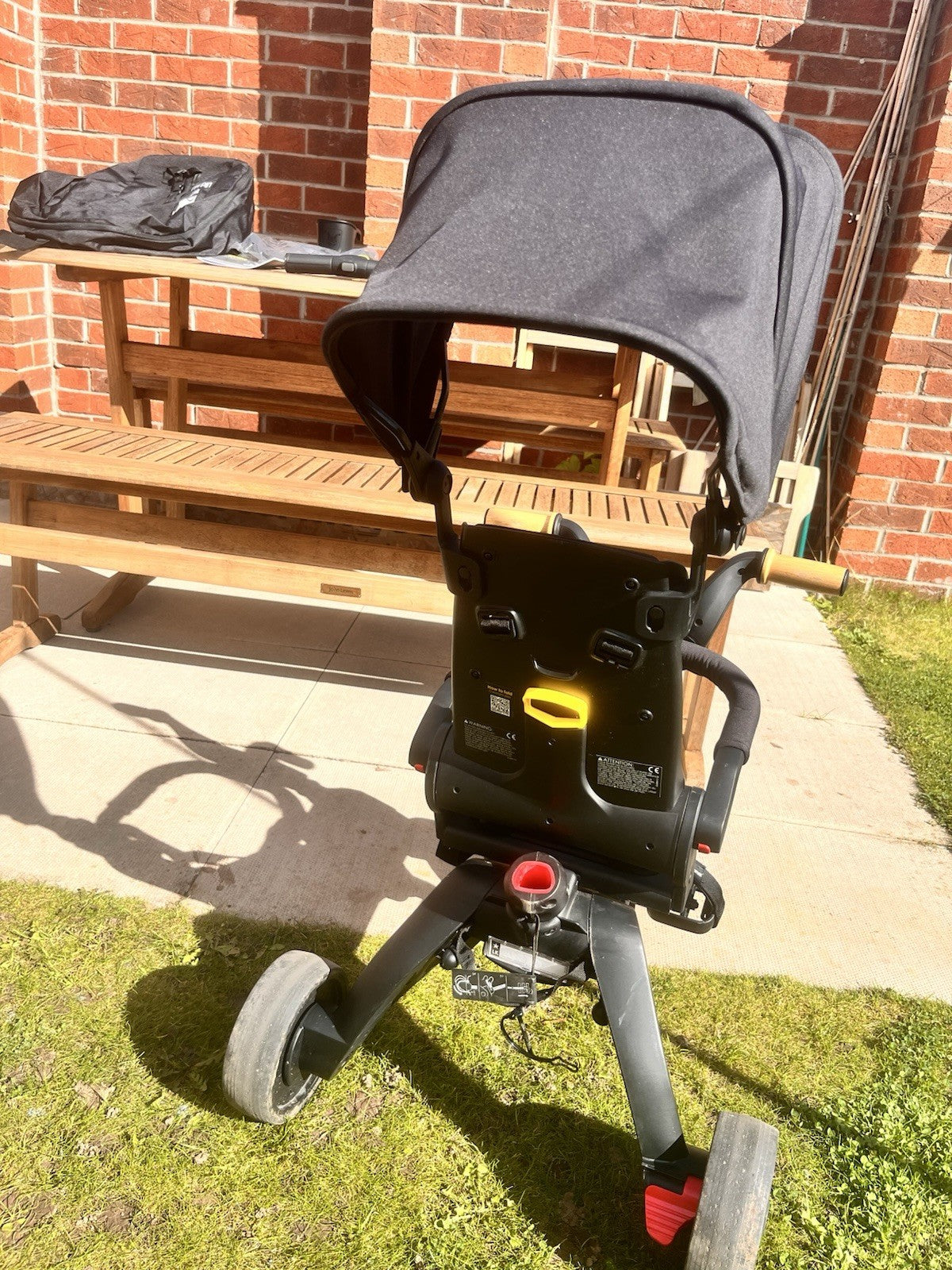 Doona Liki Trike Folding Trike w/ Push Handle, Canopy, Travel Bag & Cup Holder