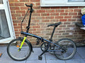 B’TWIN 20in Folding Bike Black/Green Mudguards V-Brakes 20" Frame Unisex