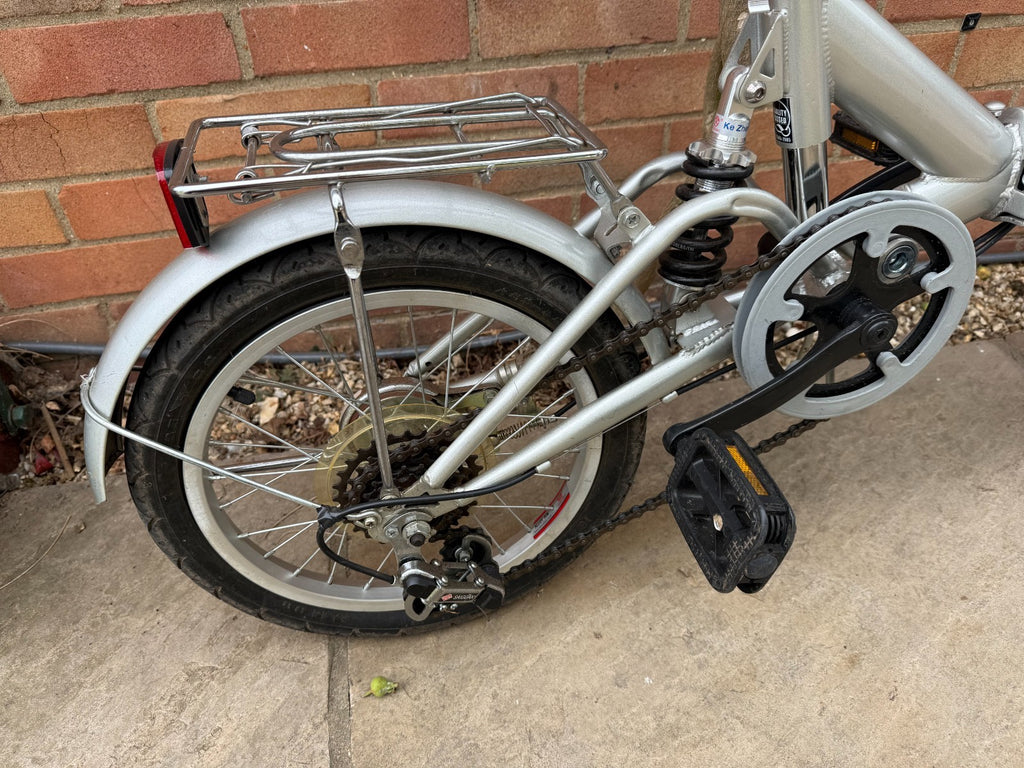 Lightweight Alloy Folding City Bicycle - Silver