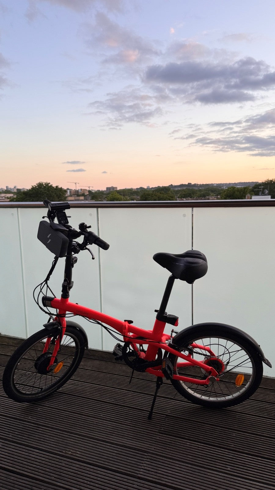 Oxylane Folding Bike with Swytch Max E-Kit