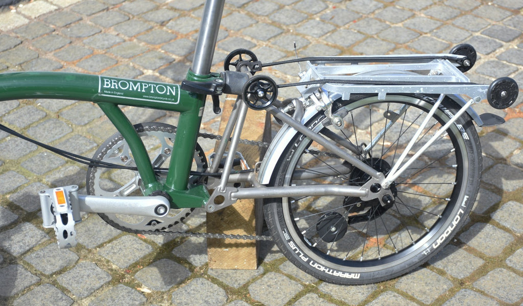 Brompton 4 Speed Titanium Fork Triangle Seat Post Customised Rack Like P Line