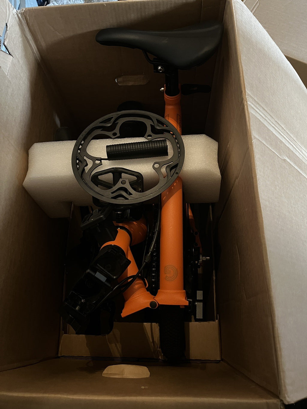 Brompton G Line 8-Speed Orange w/ mudguards and rack