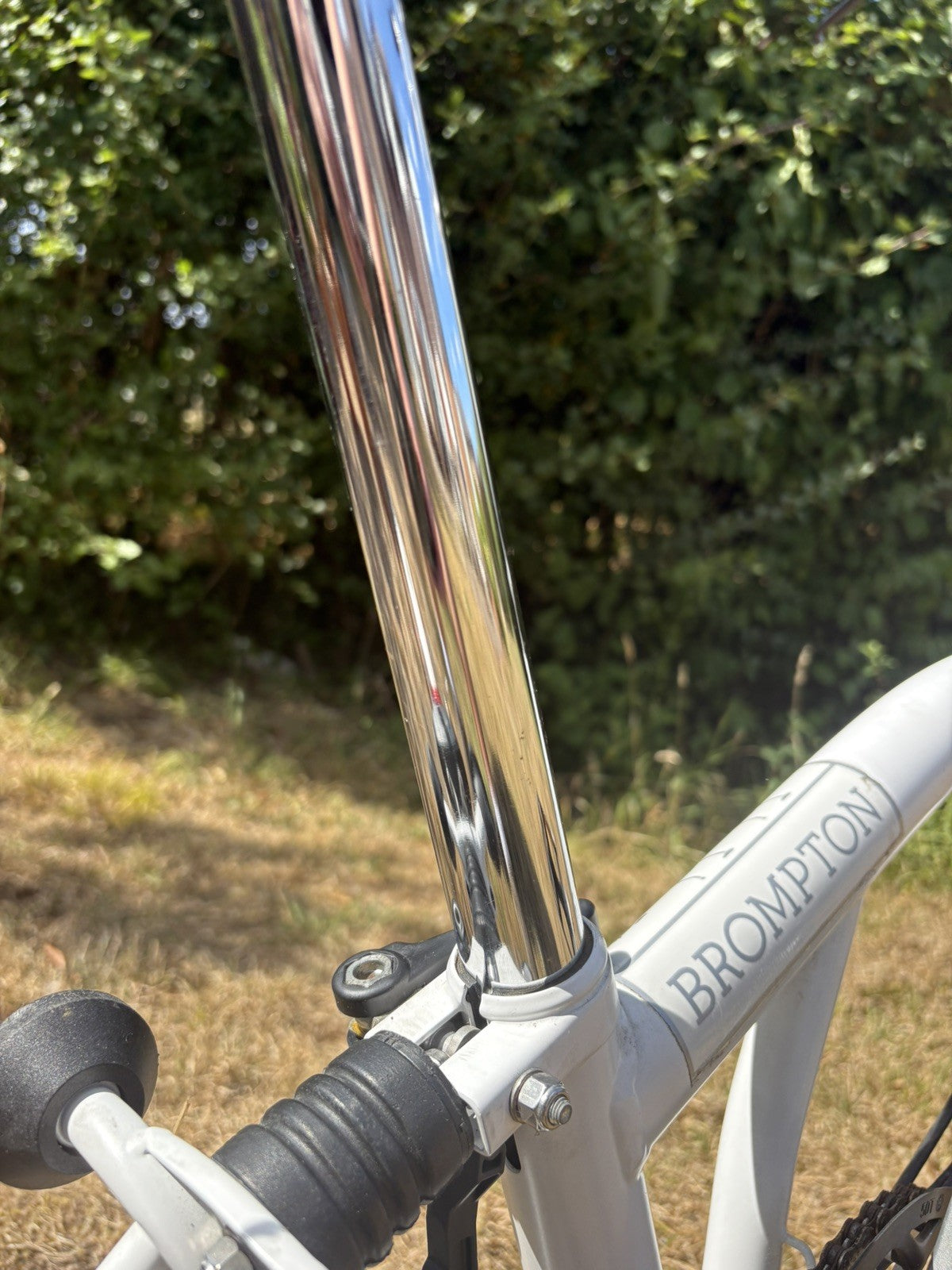 Brompton M3L Folding Bike 3Speed, Papyrus White Excellent Condition, Barely Used