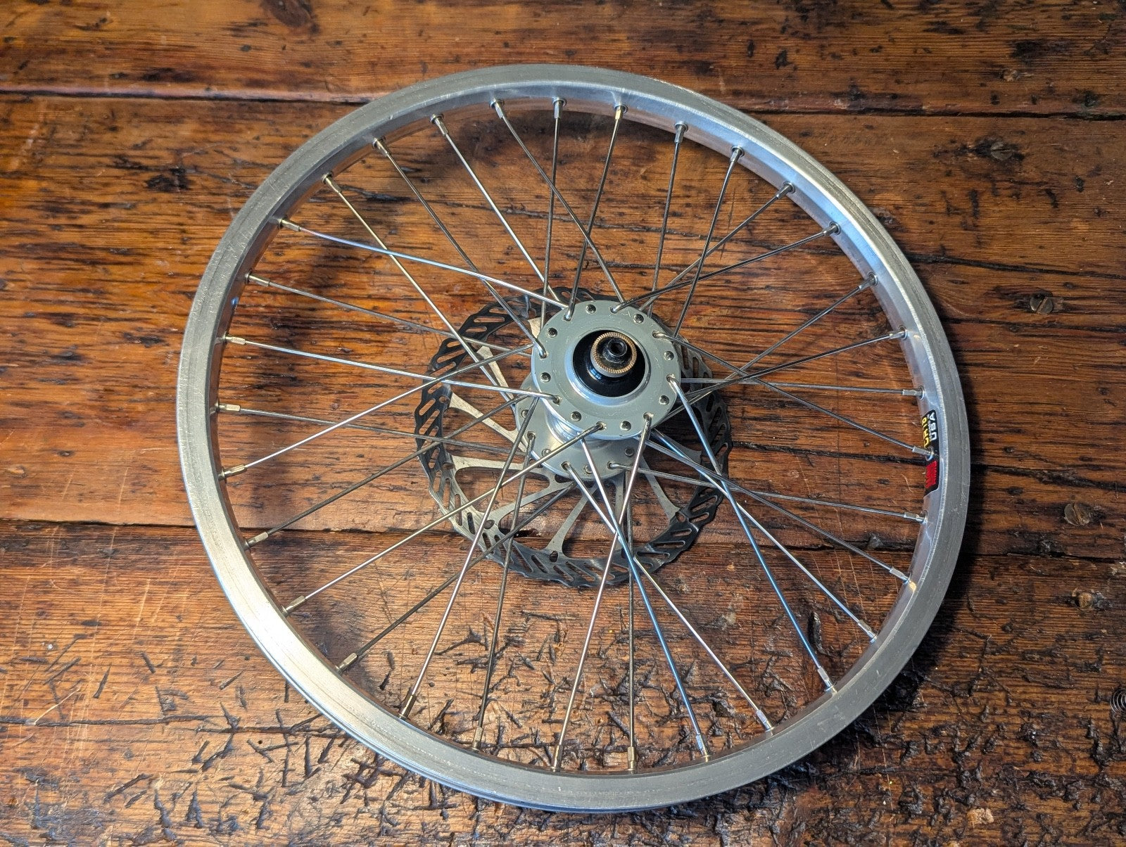 Brompton kinetics disc fork and wheel, Hope hub
