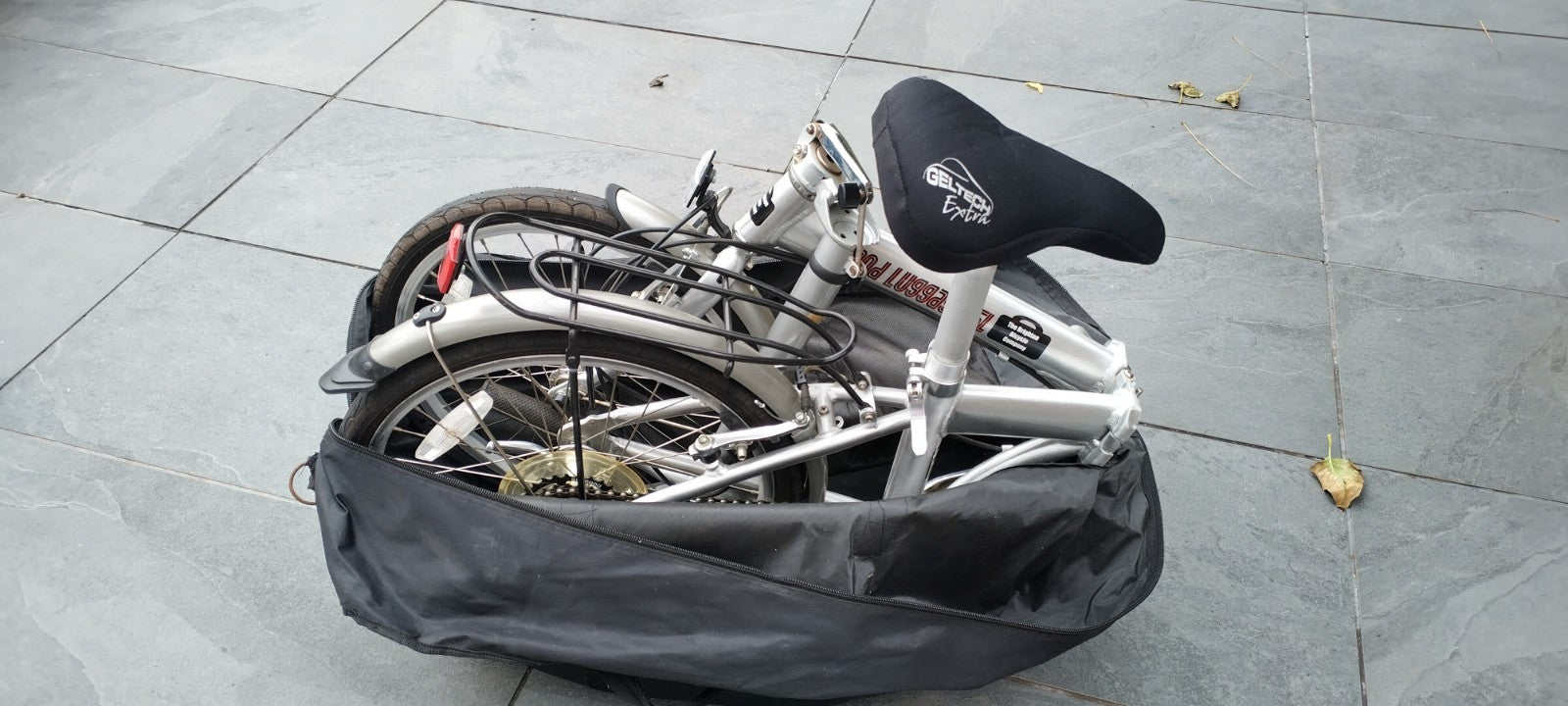 Hand Luggage SL Folding Bicycle in Silver, Brighton Bicycle Company