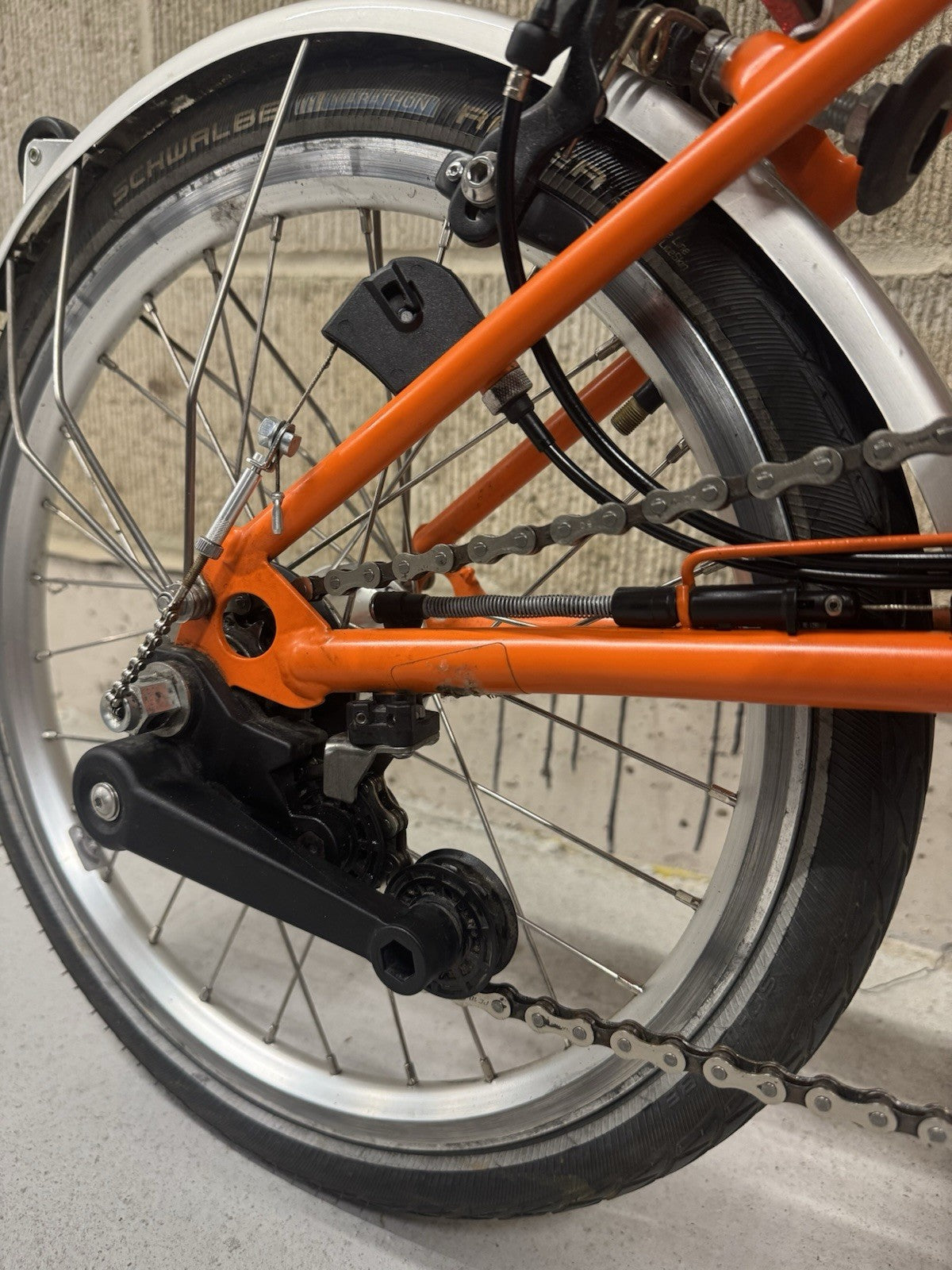 Brompton 2010 6 Speed C Line Orange Great Condition Fully Working Condition