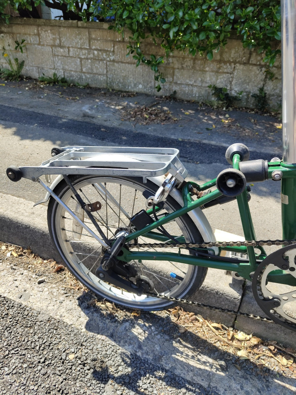 Brompton Folding Bike – 3 Speed – With Front Carrier Bag & Rack –Great Condition