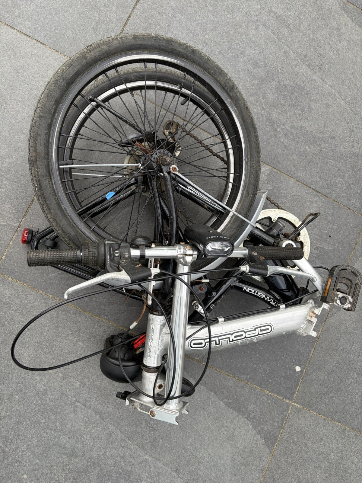 Folding Bike Apollo Transition 20” Wheels Alloy Frame Shimano 6 Gear Revoshift