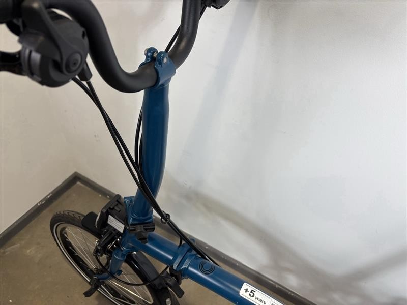 Brompton C Line 6 Speed 2024 Mid Handlebar Folding Bike - Ocean Blue