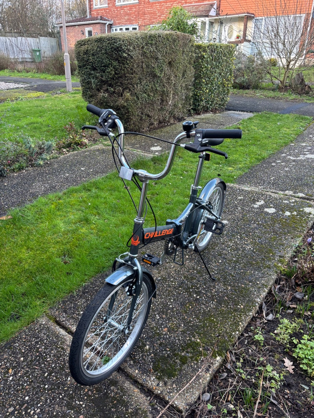 Foldable Unisex Grey Bike - 20 inch Wheel Size