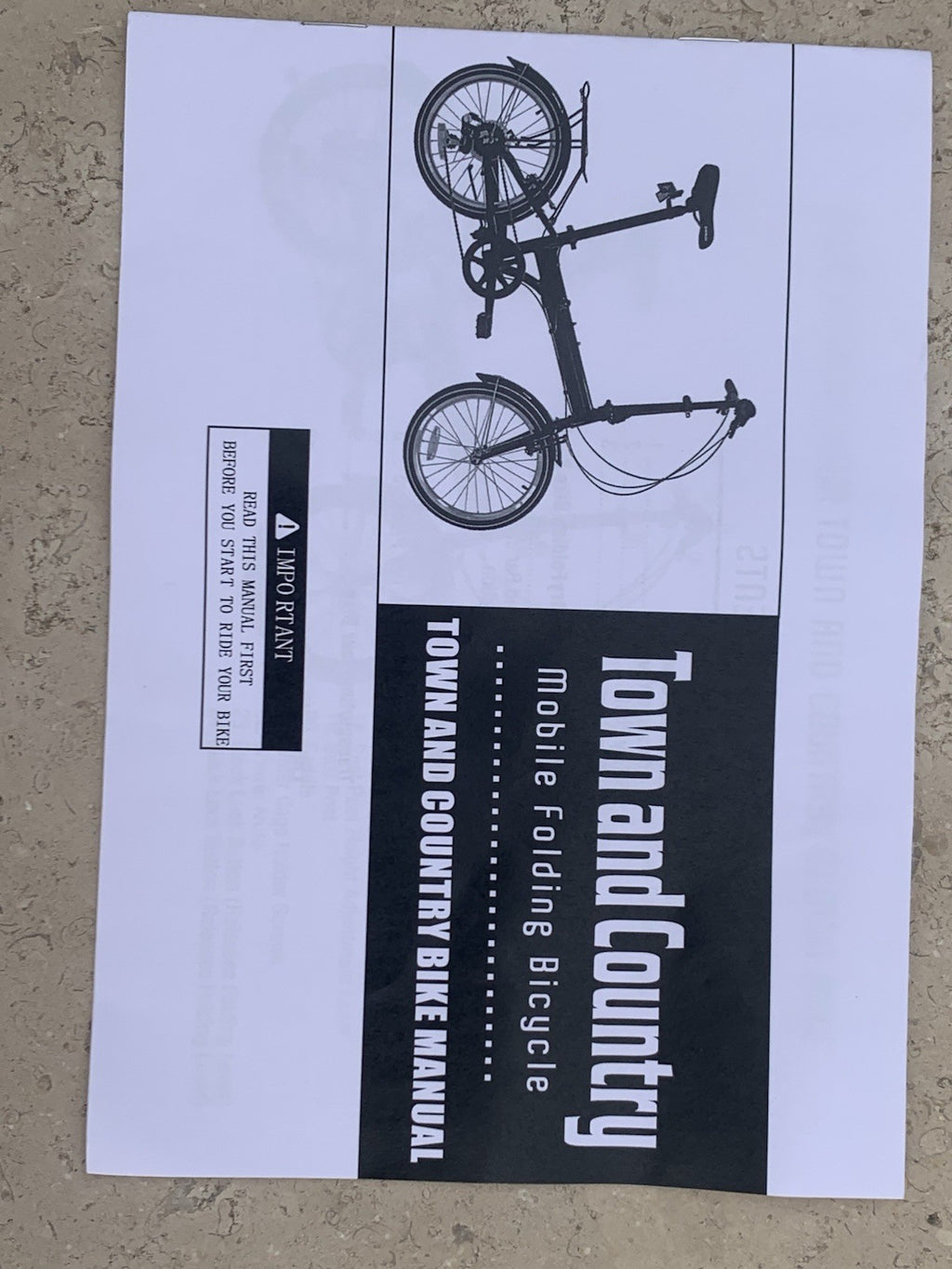 Folding Commuter Bike, Town & Country