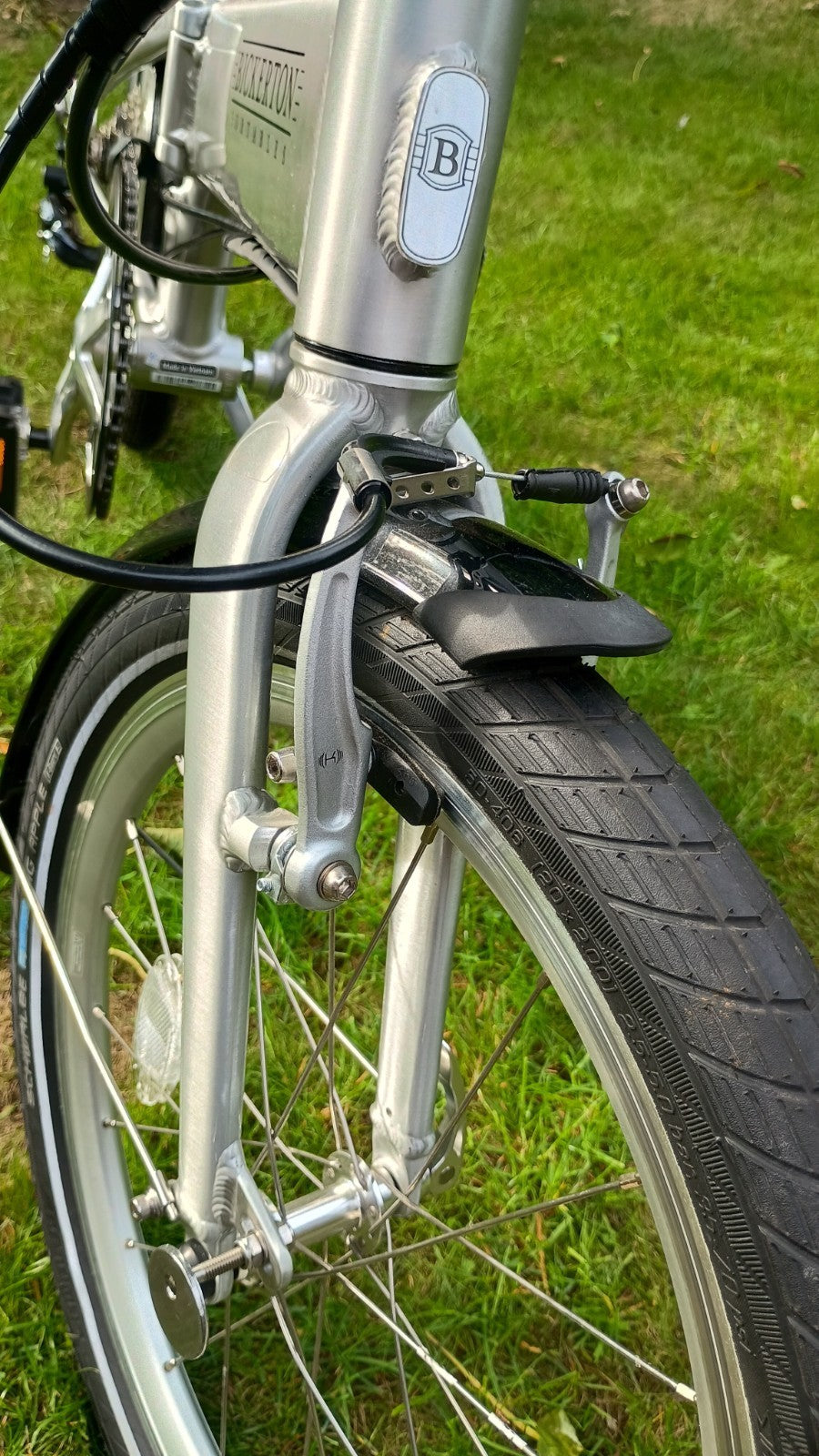 Folding Bike Bickerton 1909 Argent Country Quality Alloy 9 Speed Shimano Gears