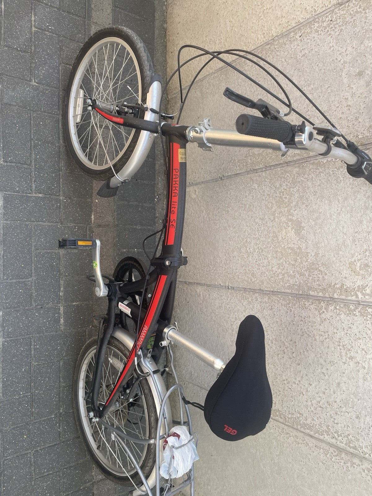 Ammaco Pakka Lite 20" Folding Bike Black