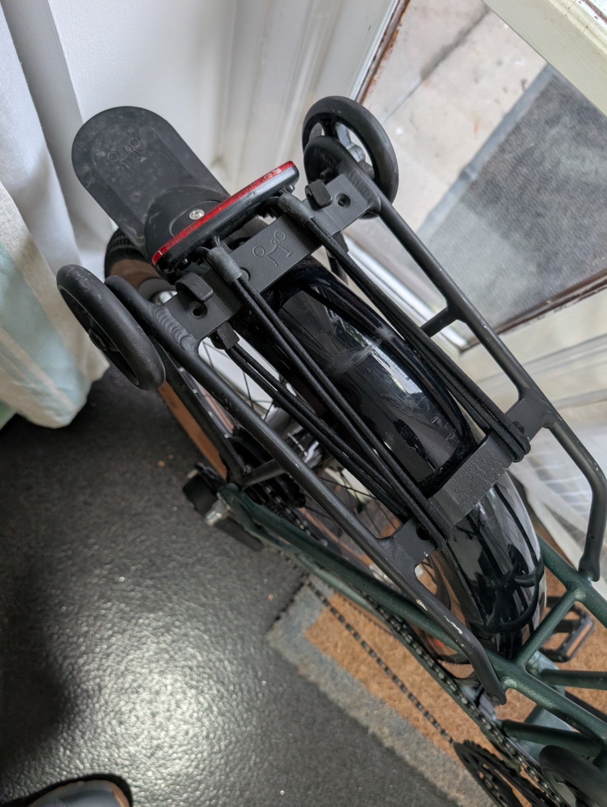 Brompton G Line with Optional Extras. 20" Rims, Green, 8-Speed, Rack, Mudguards