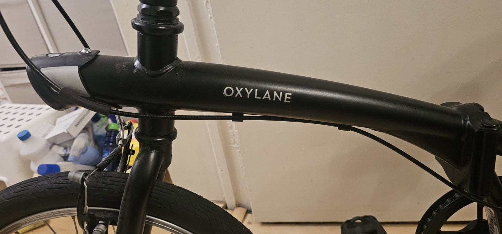 Decathlon Oxylane 100 Folding Commuter Bicycle Black