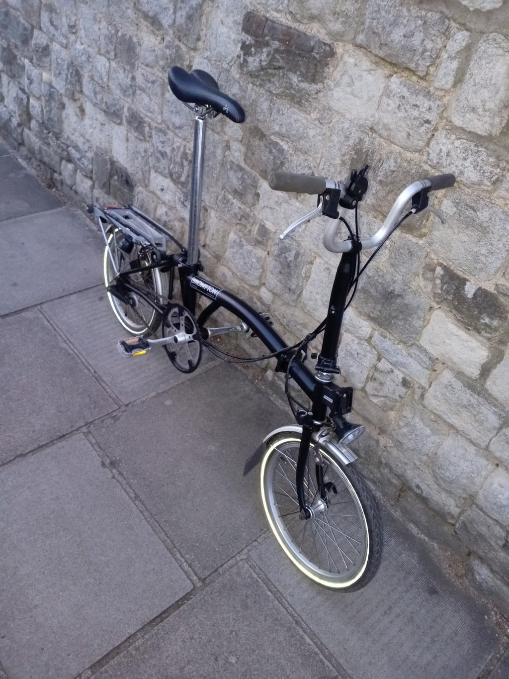Brompton 3 Speed H3R Black Folding Bike