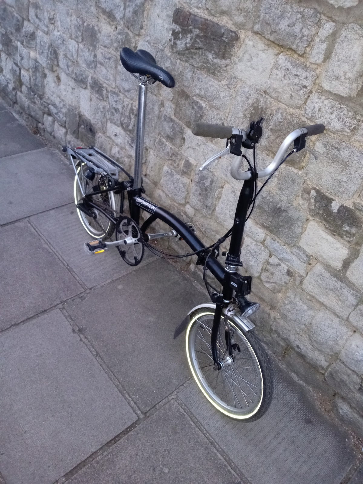 Brompton 3 Speed H3R Black Folding Bike