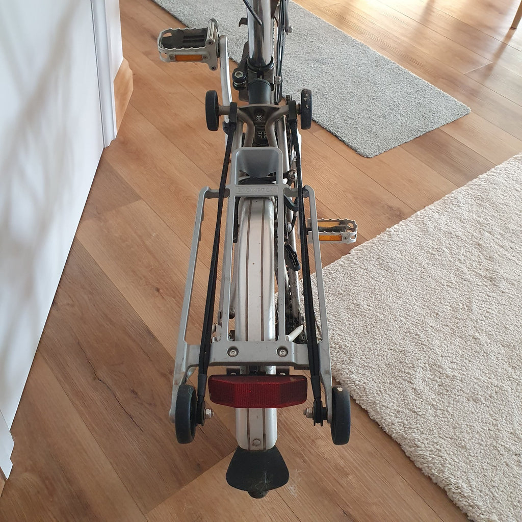 Brompton Folding Bike 2020, Lightweight, 6 Speed, Raw Lacquer & Brooks Saddle